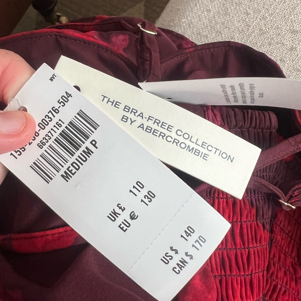 Abercrombie & Fitch Floral Maxi Dress in Red and Pink - Picture 5 of 5
